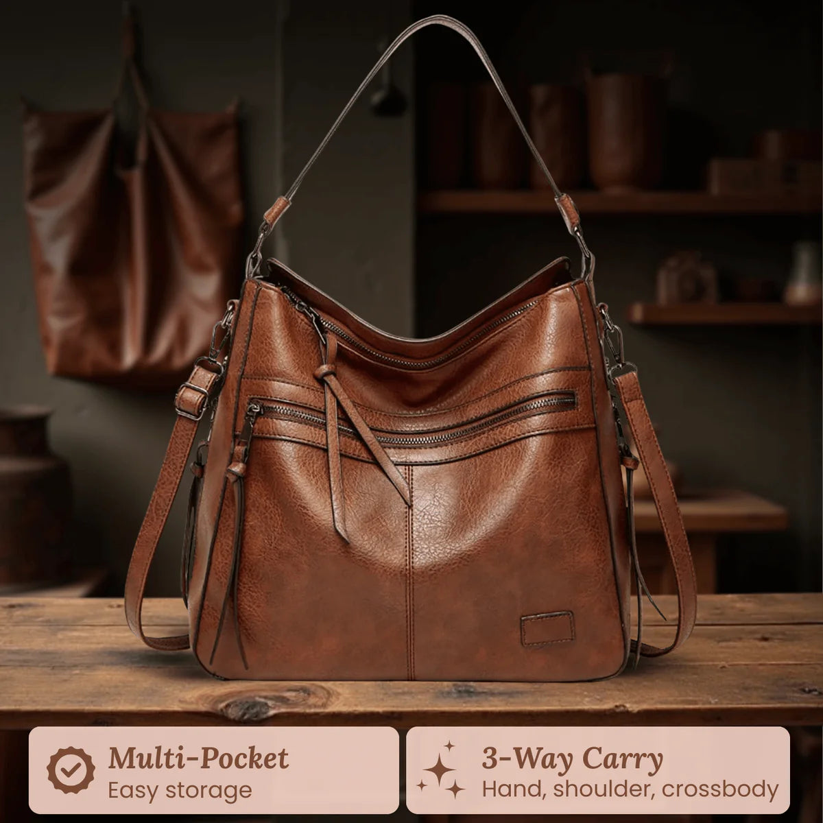 Serena’s Zip Carry | Shoulder Bag