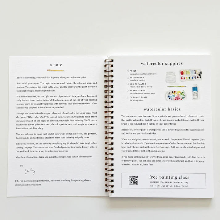 watercolor workbook
