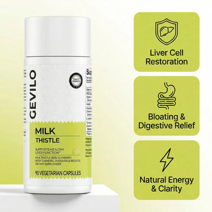 Gevilo® Milk Thistle Liver Detox & Digestive Relief